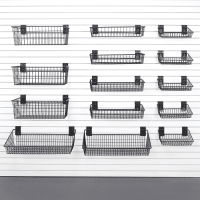 Expansive Extra-Large Slatwall Basket Bundle for Enhanced Garage Storage