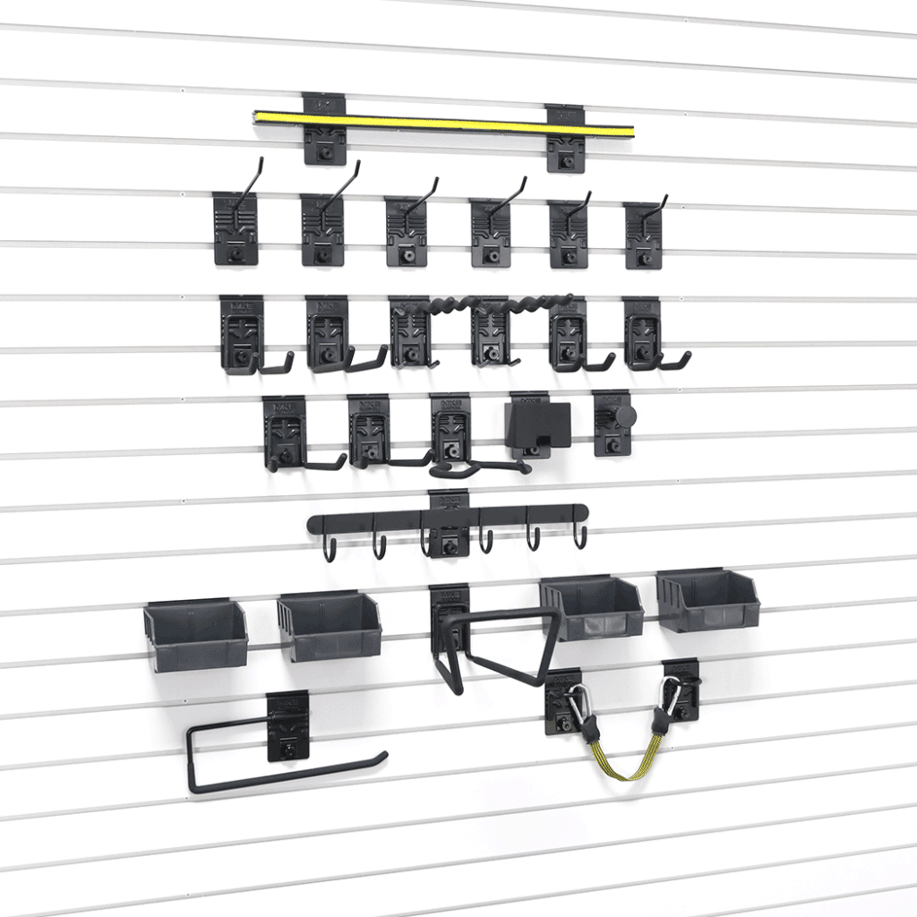 Elevate your garage organization with Milwaukee Slatwall's Extra Large Hook Bundle, a curated set of 26 hooks designed for maximum versatility and storage efficiency, ensuring every tool has its place.