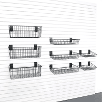 Large Angled Basket Bundle for Comprehensive Slatwall Organization