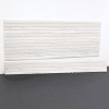 Get a closer look at the 8ft Laminated PVC Slatwall in Whitewood by Milwaukee Slatwall, highlighting its waterproof and durable design perfect for modern garage organization.