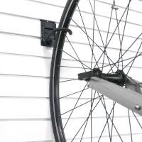 J-Hook for efficient garage bike storage