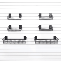 Medium Angled Basket Bundle for Efficient Slatwall Storage