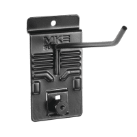 Medium Straight Hook from MKE Slatwall for Organized and Clutter-Free Garage Storage - Holds Gardening Tools, Sports Equipment