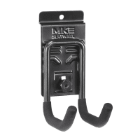 Versatile Small Cradle Hook by MKE Slatwall for diverse garage storage needs.