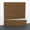 Compact and versatile 4ft Western Cedar Laminated PVC Slatwall for efficient garage organization