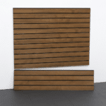 Compact and versatile 4ft Western Cedar Laminated PVC Slatwall for efficient garage organization