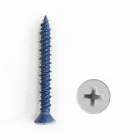 Textured White Concrete Matching Screw for Slatwall Installation