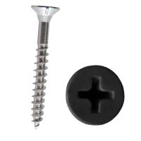 Black Color-Matched Screw for Slatwall Panels