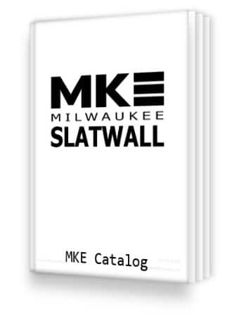Milwaukee Slatwall Product Catalog - Detailed View of Shelves and Accessories