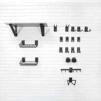 Large slatwall bundle for garden tools and lawn equipment