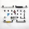 Large Tool Bundle for Garage Tool Storage with Hooks and Shelves