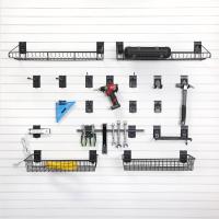 Large Tool Bundle for Garage Tool Storage with Hooks and Shelves