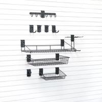 Freestanding ski rack and ski holder wall accessories from Medium Ski Storage Bundle