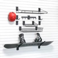 Snowboard Racks and Hooks in the Medium Snowboard Storage Bundle