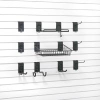 Power tool holder and slat wall hooks from the Small Tool Bundle