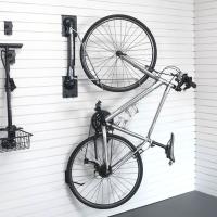 Multiple bikes stored on MKE Slatwall using Steadyrack bike racks