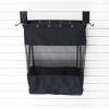 Large Grab & Go Tote Bag Hanging on Slatwall for Garage Storage