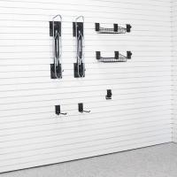 Steadyrack Mountain Bike Rack mounted on slatwall