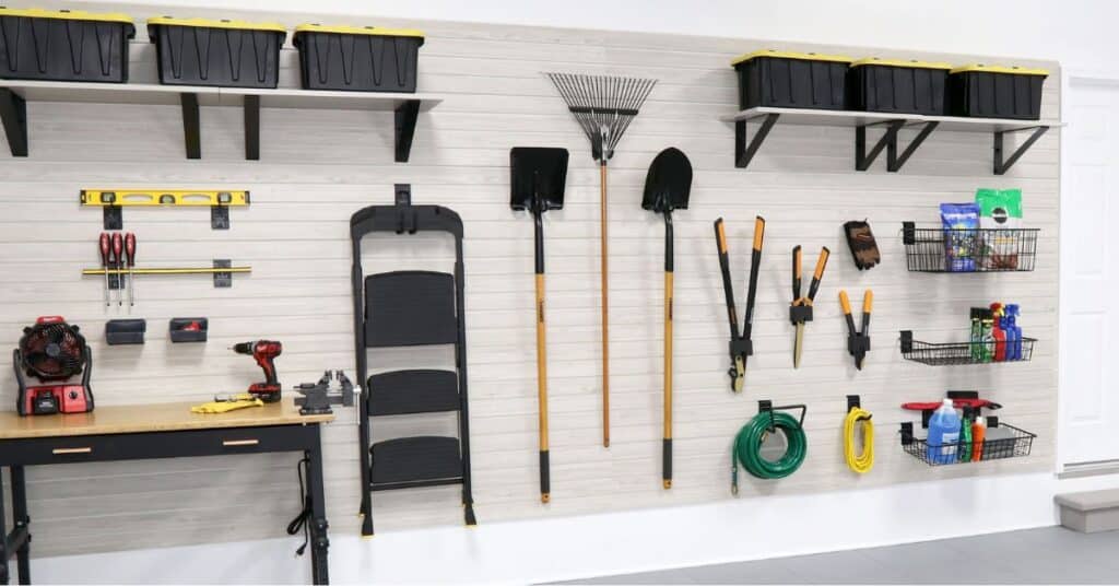 How To Store Tools Efficiently Using Garage Slatwall